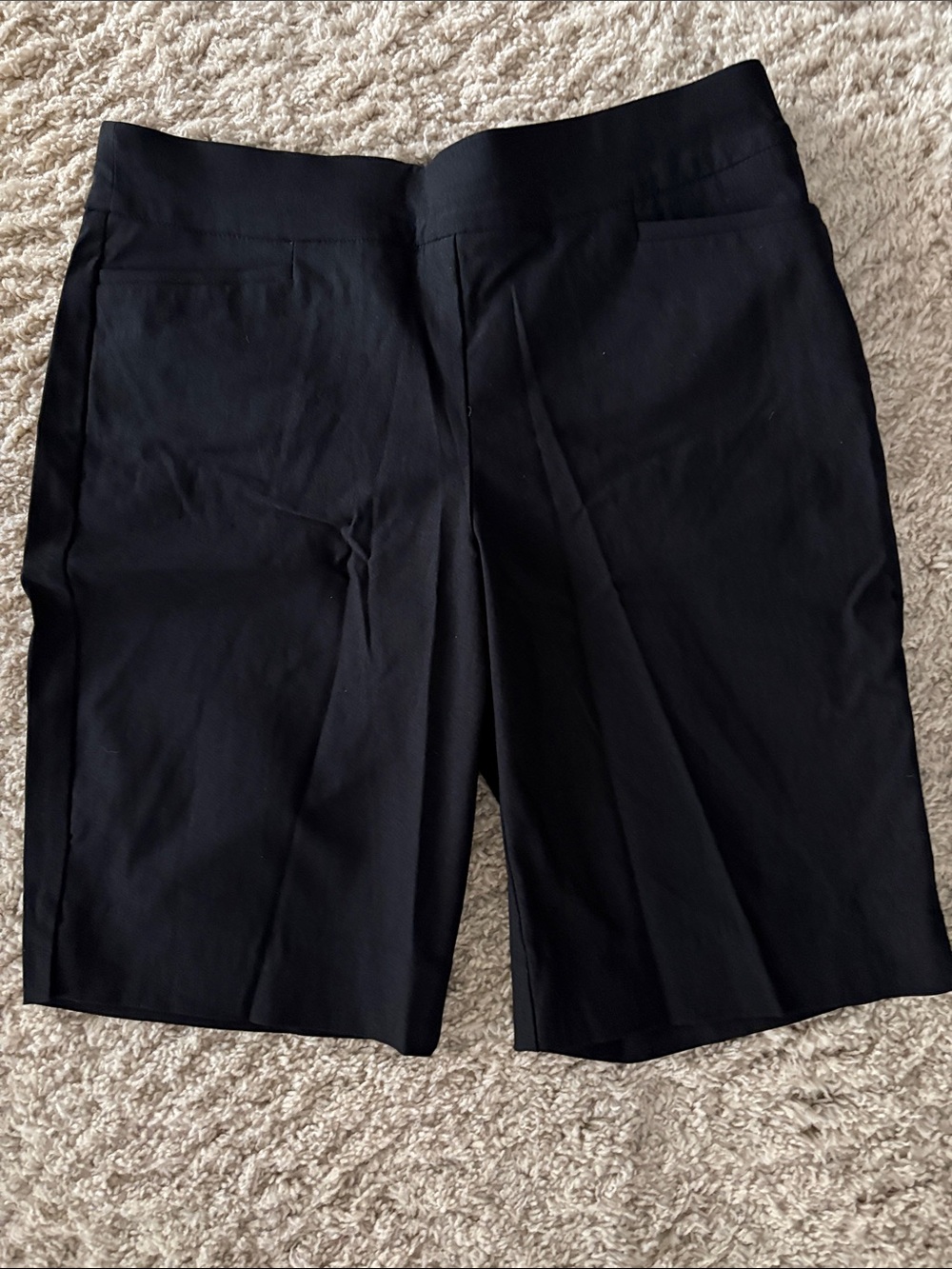 Chico's Black Tailored Bermuda Shorts